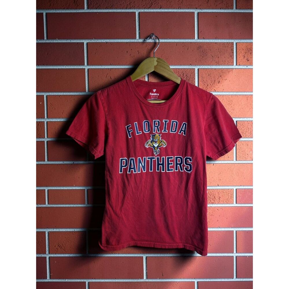 Florida Panthers Fanatics NHL Red Graphic T Shirt Size Small